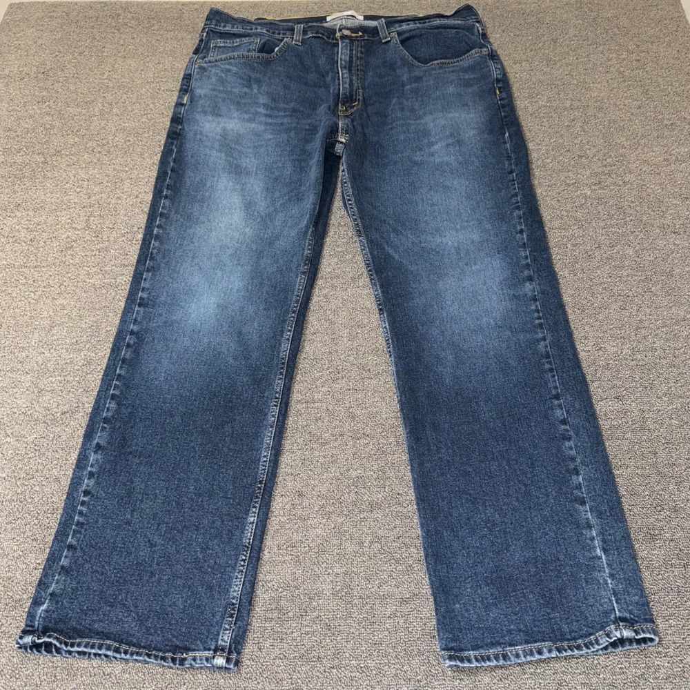 Signature by Levi Strauss Gold Label Relaxed Fit Jeans Dark Wash Blue 37x31